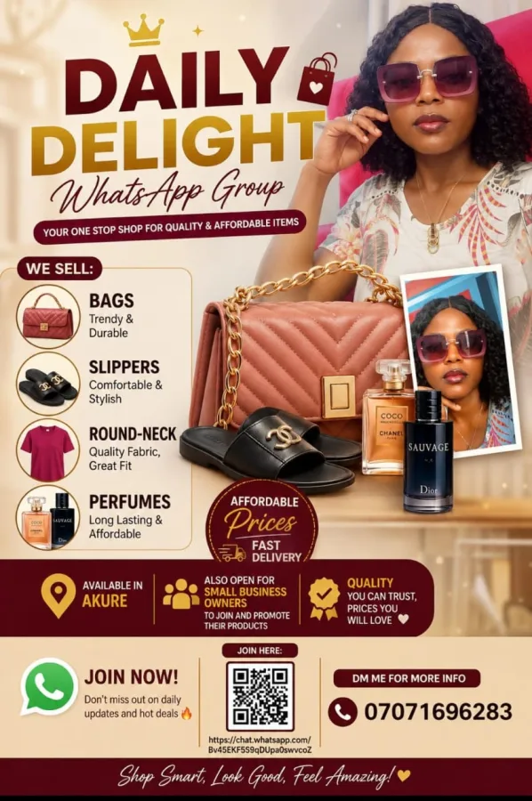 Daily Delight WhatsApp listing