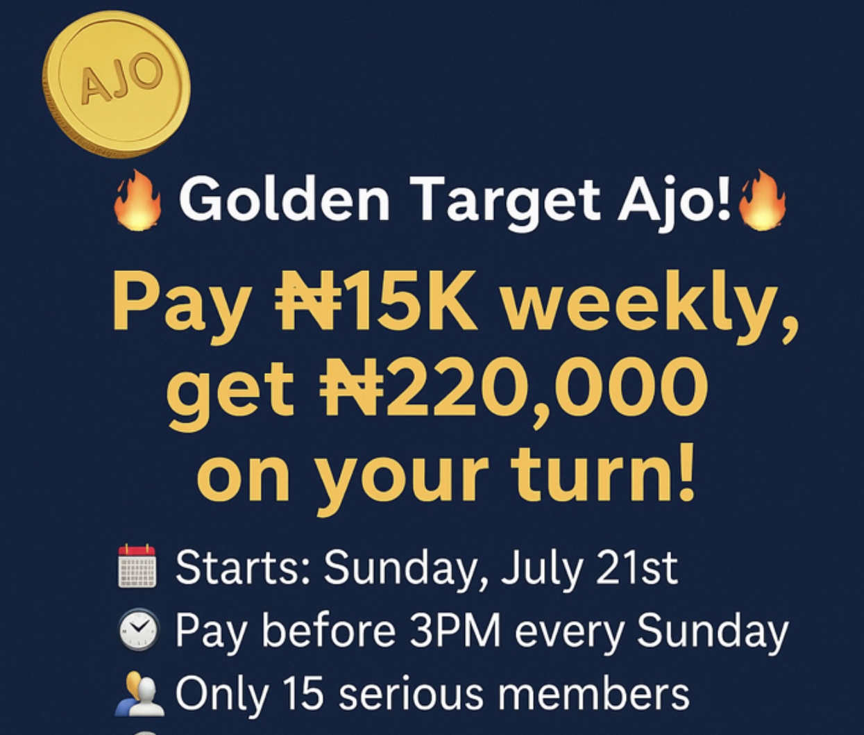Golden target Ajo