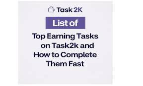 Click to Earn 2k immediately you complete a task