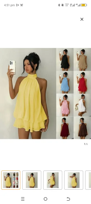 Backless gown